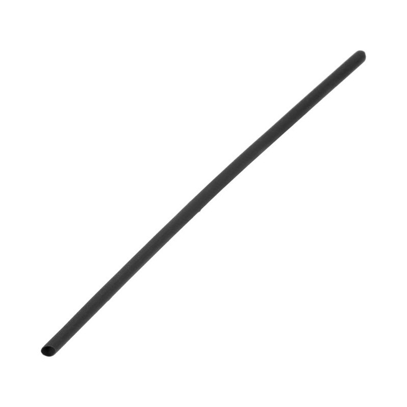 Zmršťovacia trubica Ø4 mm, dĺžka 1 m, čierna, v blistri