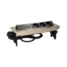 Stolná vstavaná trojzásuvka s USB OR-AE-1364