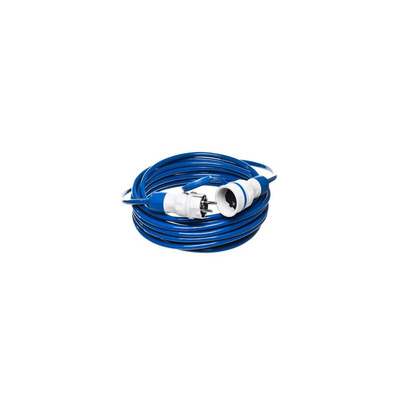 Predlžovací kábel PS-X1 / IP 54 / 10M / 3x2,5 / H07BQ-F (polyuretán) šedo-modrý