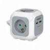 Rozbočka Powercube s káblom 4x230V, 2 x USB, kábel 1,4 m OR-AE-13144