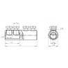 Skrutková spojka so 4 trhacími skrutkami 4 SB-70/120