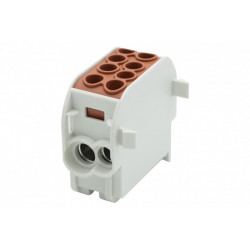 Svorkovnica rozbočovacia HLS 125A-2 (1x35, 1x25 / 1x35, 1x25) - hnedá