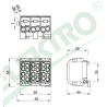 Svorkovnica rozbočovacia HLS 3x100A-2 (1x25, 1x16 / 1x25, 1x16) (3L)