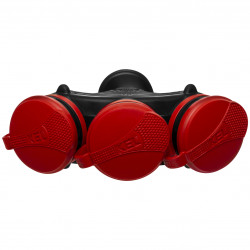 Roztrojka s vidlicou EXTREM 3x230V, IP54, červená