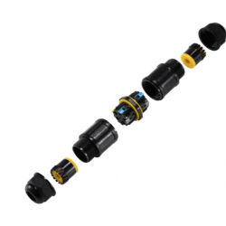 Káblová spojka ELEKTRIUM M685/BS, IP68, 0,5-2,5 mm