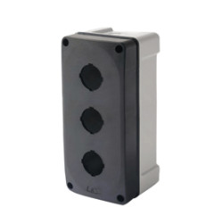 Skriňa pre hlavice a signálky, plastová 70x190x67mm, 3x23mm, IP67, čierna, METE