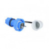 Vidlica IP 68 modrá 1x16A, TP electric