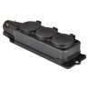 Zásuvka gumová trojnásobná IP44/230V/16A, TP electric