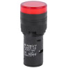 Osvetlené ovládacie tlačidlo e.ad22.12.red priemer 22mm 12B AC/DC červená