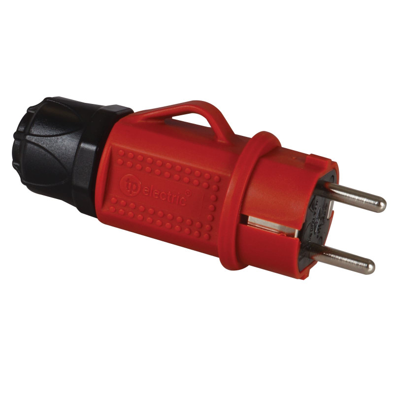 Vidlica plastová PRO, IP44, červená, TP electric