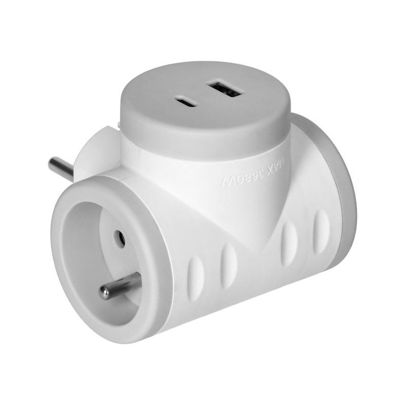 Zásuvka rozbočovacia s USB