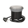 Nábytková zásuvka Ø10cm výsuvná zhora, kábel 1,5 m 4x2P + Z, INOX OR-AE-1380