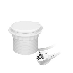 Stolná zapustená zásuvka s indukčnou nabíjačkou, 2 USB porty (A, C) pre rýchle nabíjanie