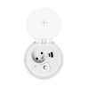 Stolná zapustená zásuvka s indukčnou nabíjačkou, 2 USB porty (A, C) pre rýchle nabíjanie