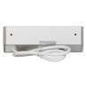 Nábytková zásuvka 2x2P+E, 2xUSB (typ A+C, 2,4A), šedostrieborná OR-GM-9039/G