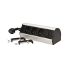 Nábytková zásuvka so skrutkovými svorkami USB nabíjačkou a káblom 1,8 m 3x2P + Z 2xUSB FS-5