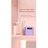 Multifunkčná powerbanka s káblami, 10000mAh, ružová
