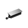 Nábytková zásuvka s posuvným krytom a 1,8m káblom, 2x2P+E, 2xUSB (typ A+C, 4.2A), strieborná OR-GM-9043/G