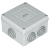 Krabicová rozvodka, IP 54, PVC, 89x89x52, 5 mm, 6x priechodka