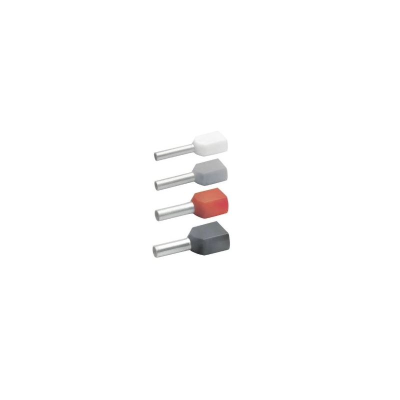 Izolovaná dutinka 870/8 Cu 2x0,75mm KLAUKE, sivá
