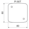Tepelnoizolačná podložka PI 80T TAN. 80x80x5