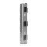 Nábytková zásuvka s USB nabíjačkou vhodná do nábytku a kuchyne, INOX, FS-3