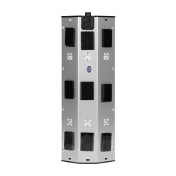 Nábytková zásuvka s USB nabíjačkou vhodná do nábytku a kuchyne, INOX, FS-3