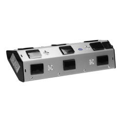 Nábytková zásuvka s USB nabíjačkou vhodná do nábytku a kuchyne, INOX, FS-3