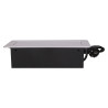 Nábytková zásuvka 2x2P+E 2xUSB 3m kábel, plochá a frézovaná hrana, strieborná OR-AE-13126/G/3M