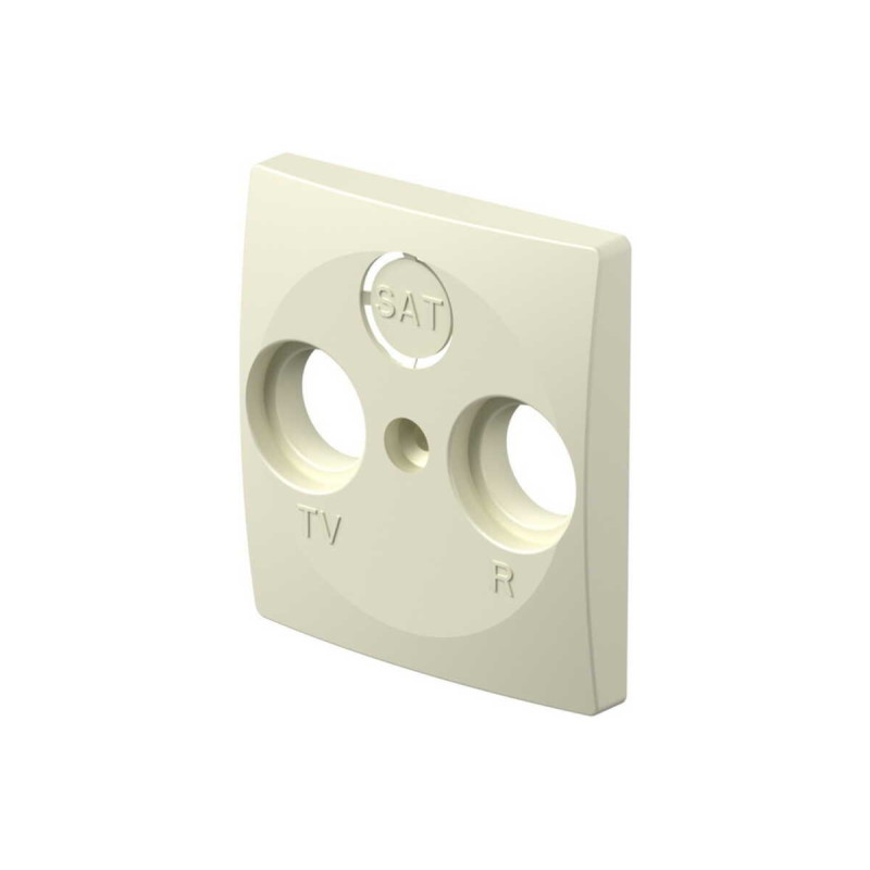 Kryt TV + R 2P/3P, béžová, EKONOMIK, PE10IW-U - dopredaj