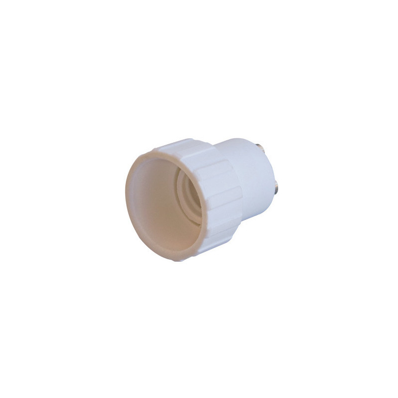 Adaptér (redukcia) objímky GU10/E14 plastový biely