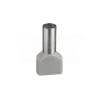 Izolovaná dutinka DUID 2x4mm/12mm WAPRO, sivá