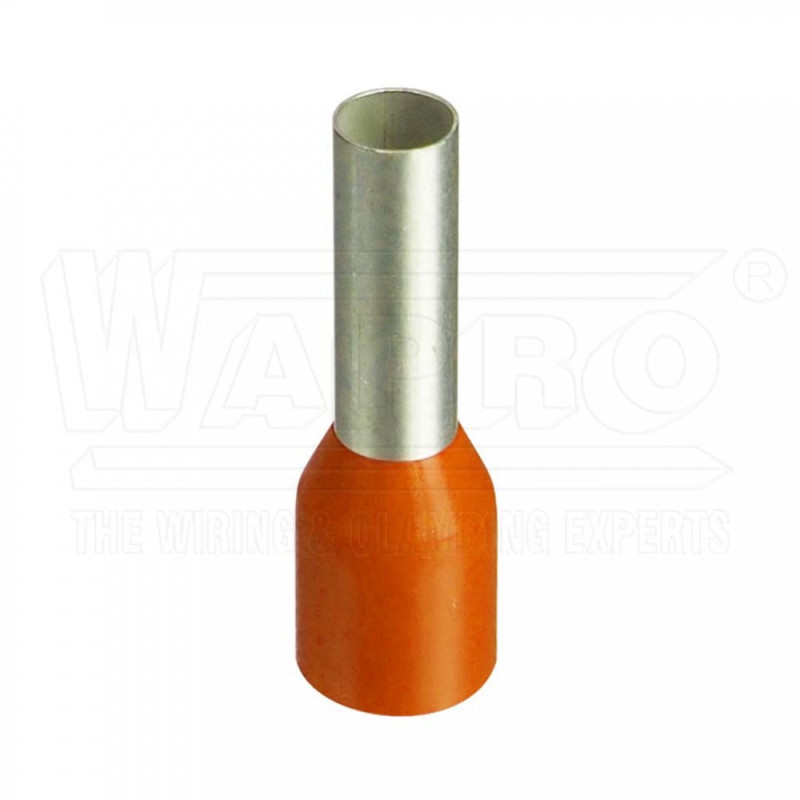 Izolovaná dutinka 0,50 mm2/8 mm Cu WAPRO, oranžová