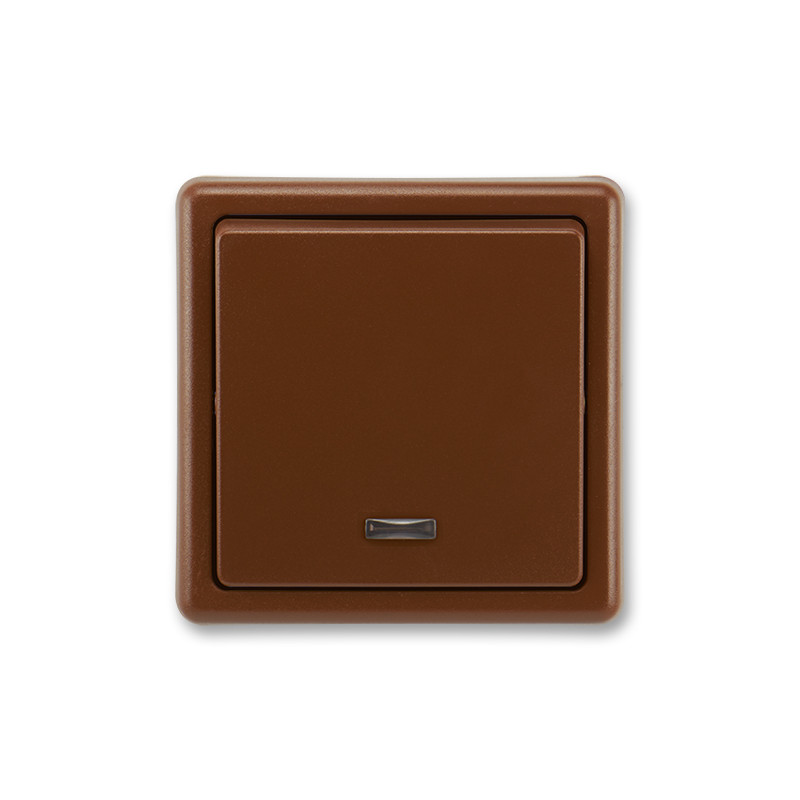 Spínač jednopólový č.1So ABB CLASSIC 3553-23289 H3, hnedý