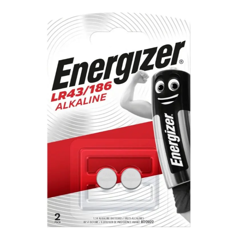 Batéria Energizer LR43/186 gombíková, balenie 2 ks