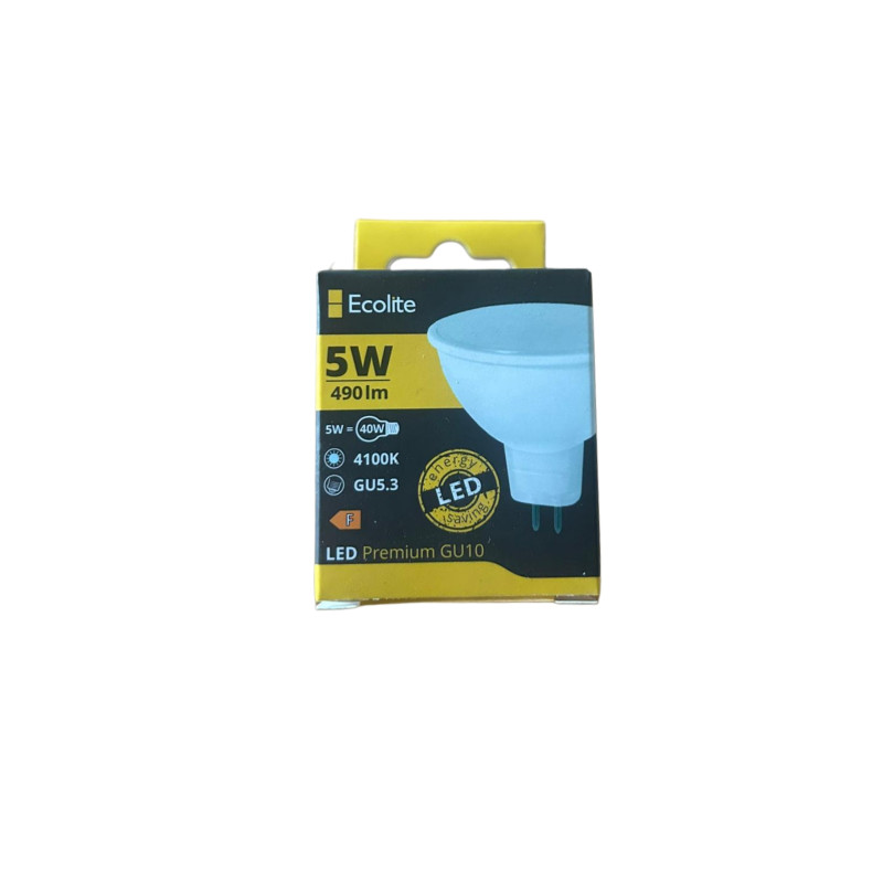 Žiarovka LED 5W 4100K, GU 5,3