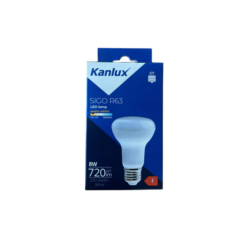Žiarovka LED E27 R63 8W 720lm, 3000K