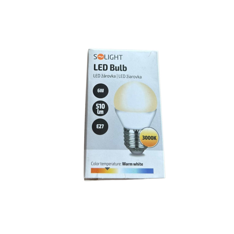 LED žiarovka E27 6W 3000K 510lm Solight - dopredaj