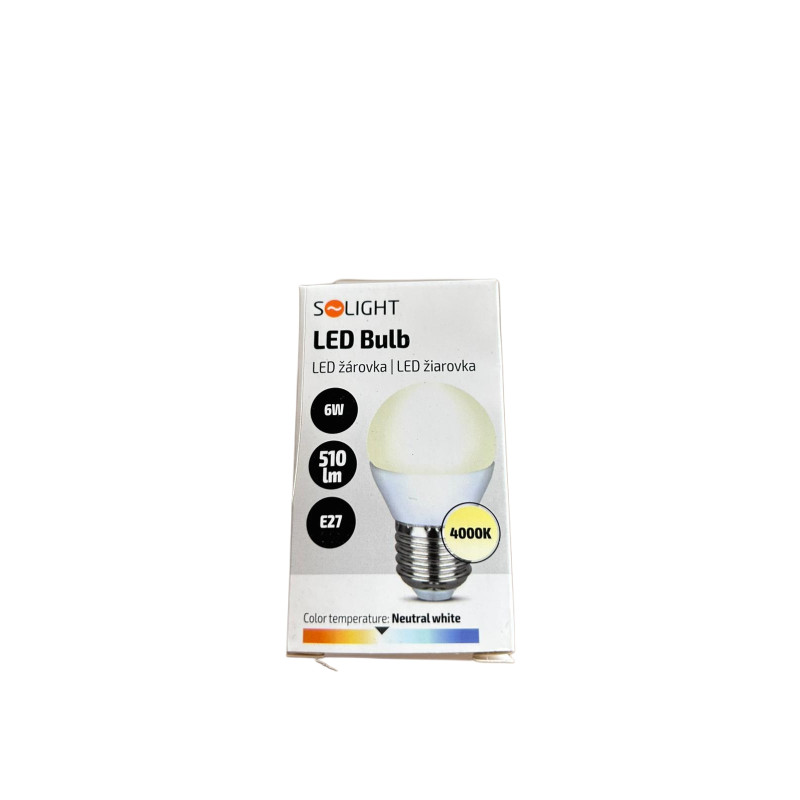 LED žiarovka E27 6W 4000K 510lm Solight - dopredaj