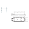 Zásuvka gumová trojnásobná IP44/230V/16A, TP electric
