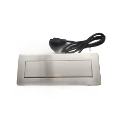 Stolná vstavaná trojzásuvka s USB OR-AE-1364