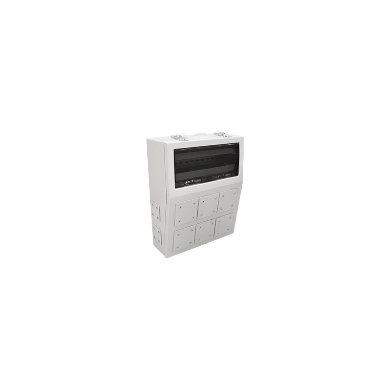 Krabica pre zásuvkovú kombináciu kovová CP6501, 350x450x160