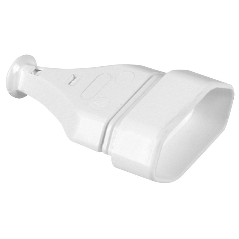 Zásuvka spojovacia plochá biela GN-11/B, PLASTROL