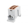 Svorkovnica rozbočovacia HLK 100A-2 (1x25,1x16 / 1x25,1x16) - hnedá