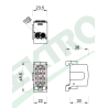Svorkovnica rozbočovacia HLK 100A-2 (1x25,1x16 / 1x25,1x16) - zelená