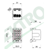 Svorkovnica rozbočovacia HLK 100A-3 (1x25,2x16 / 1x25,2x16) - čierna