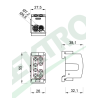 Svorkovnica rozbočovacia HLK 125A-2 (1x35,1x25 / 1x35,1x25) - hnedá