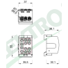 Svorkovnica rozbočovacia HLK 125A-3 (1x35,2x25 / 1x35,2x25) - modrá