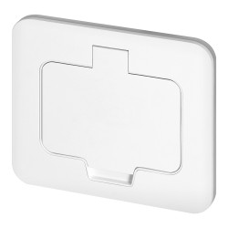 Hermetická zásuvka, obdĺžniková, IP55, biela OR-GM-9031/W