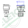 Adaptér z 16A 250V na vidlicu 16A 3p